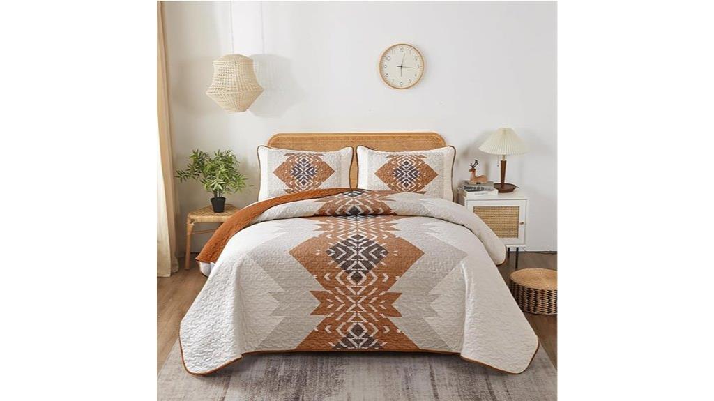 king size boho quilt set