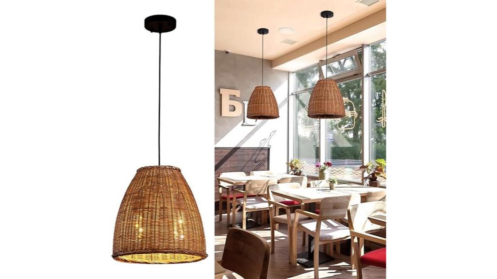light dark curry rattan