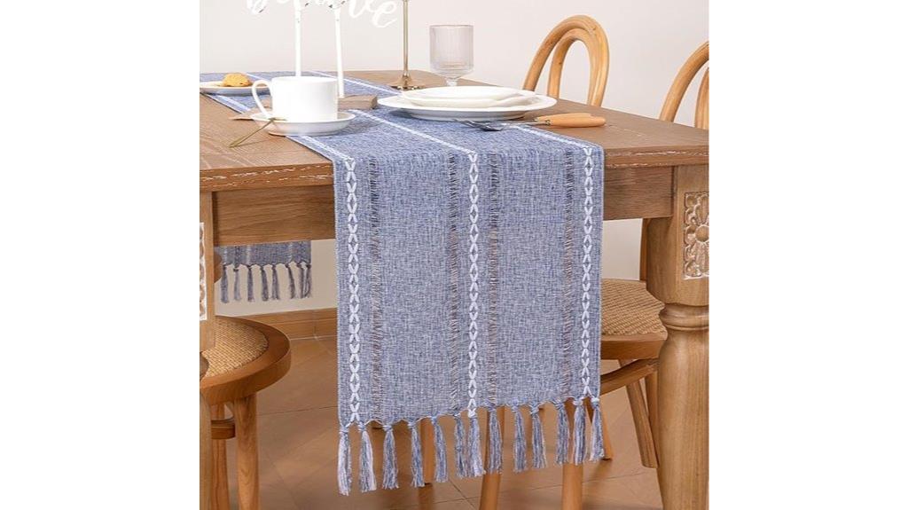 macrame farmhouse table runner