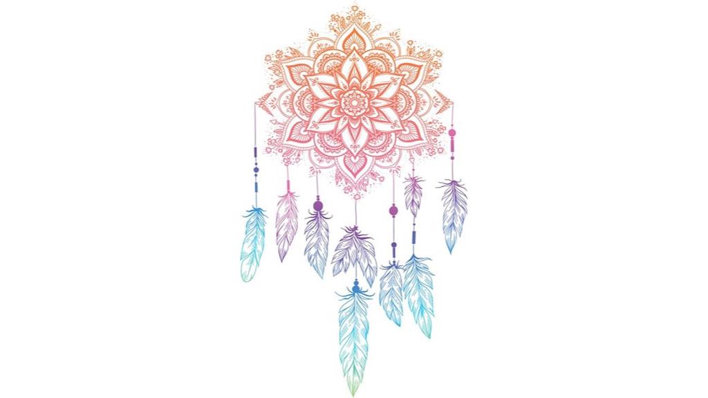 mandala lotus wall decal