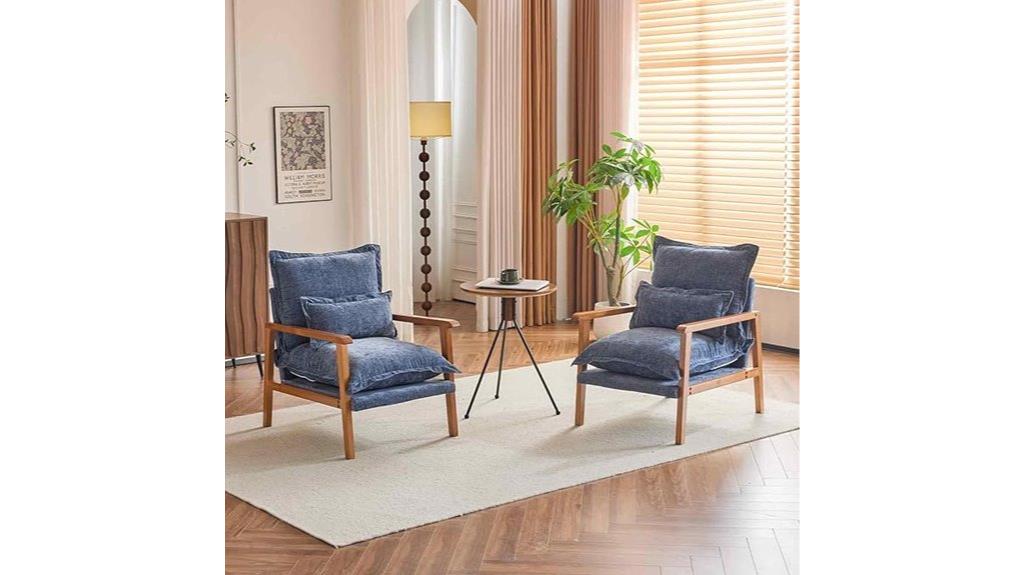 mid century modern cloud chairs