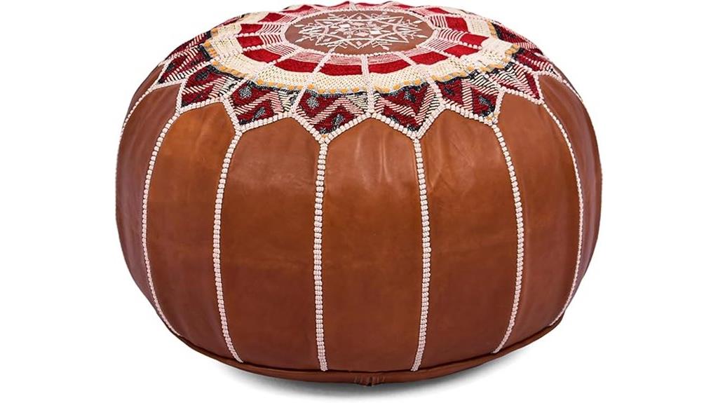 moroccan bohemian ottoman pouf