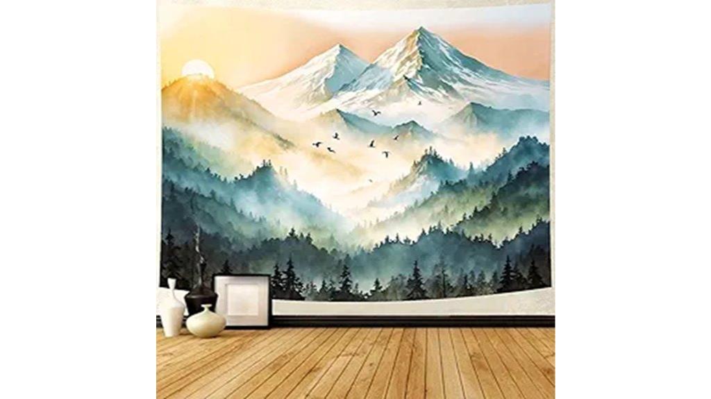mountain tapestry wall hanging