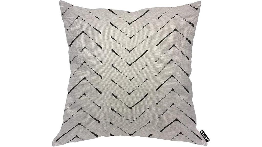 mudcloth chevron pillow cover
