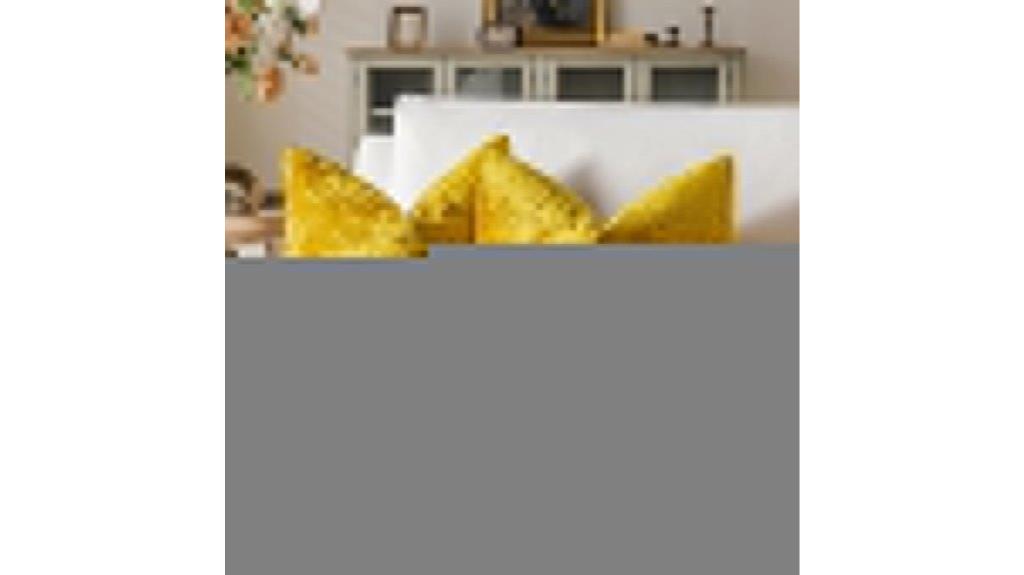 mustard velvet pillow covers