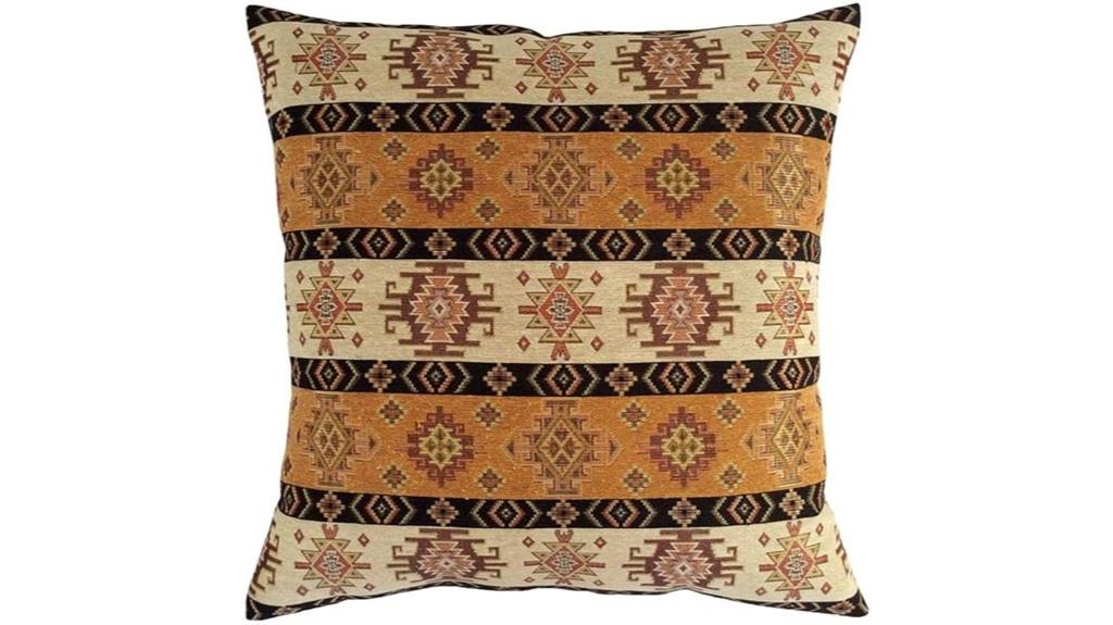 mustard yellow kilim pillow