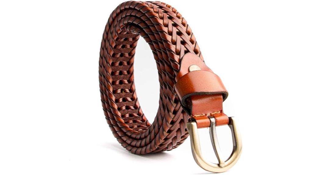 narrow adjustable leather belt
