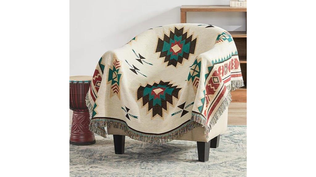 native american boho blanket