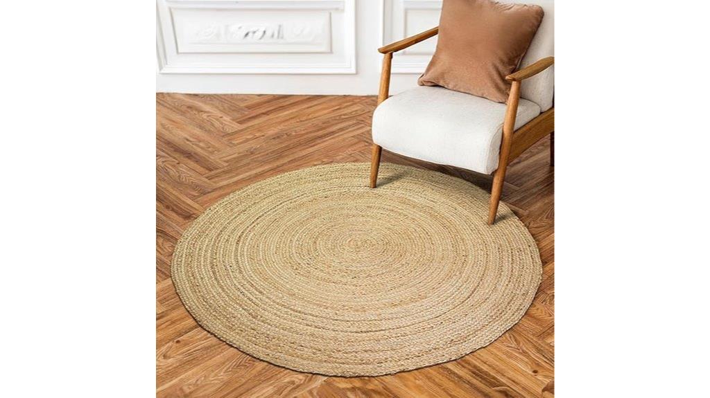 natural handwoven jute rug