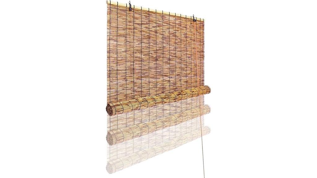 natural reed bamboo shades
