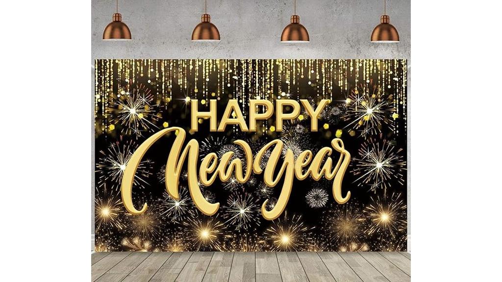 new year fabric banner