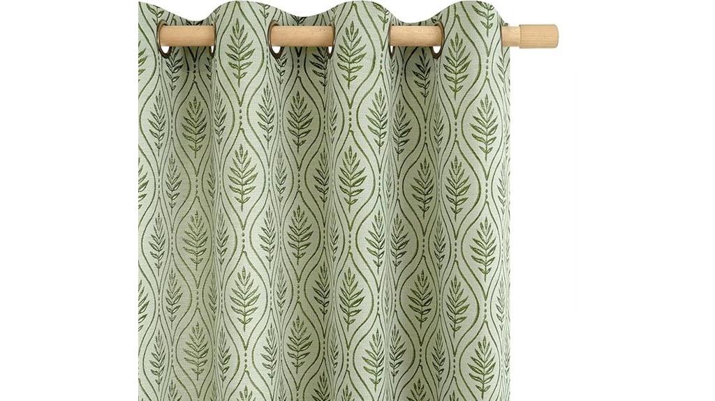 olive green cottage curtains