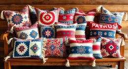 patriotic boho pillow covers