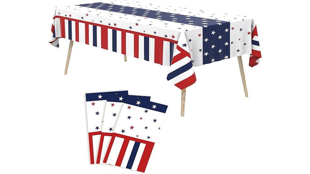 patriotic tablecloth set