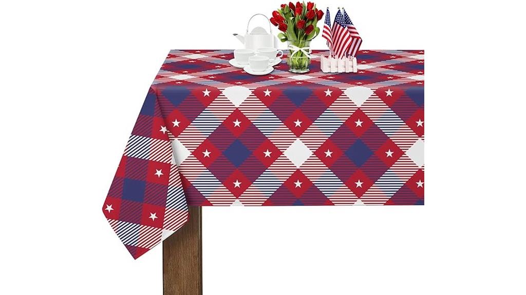 patriotic waterproof table cover