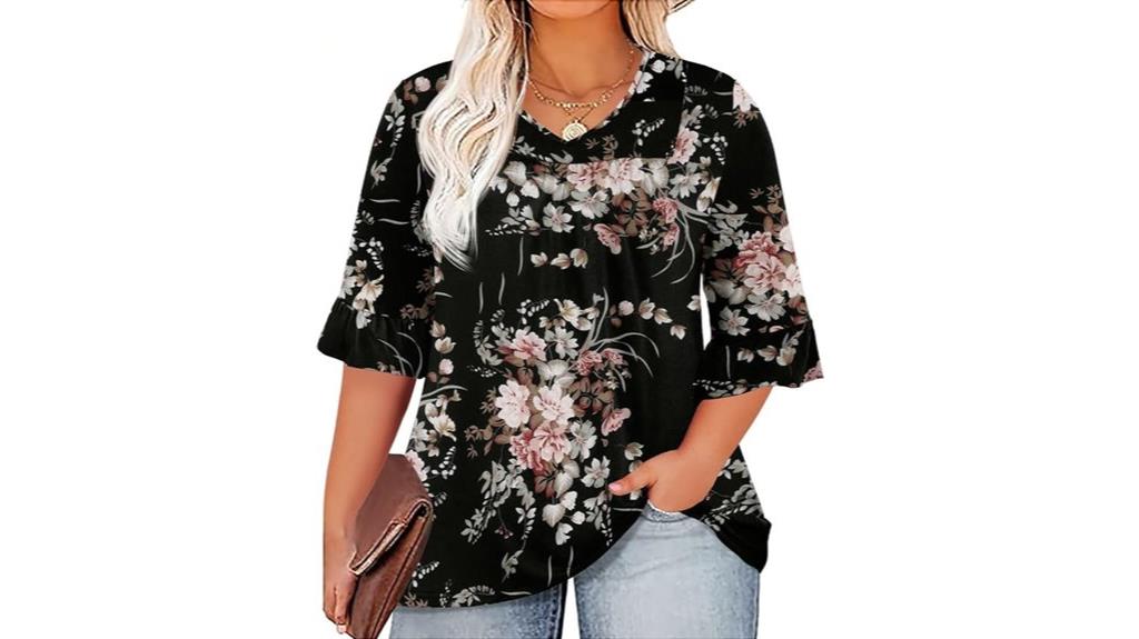 plus size ruffle top