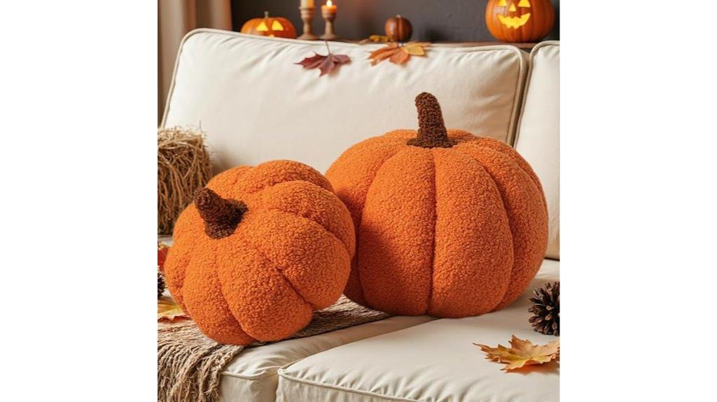 pumpkin halloween plush pillows