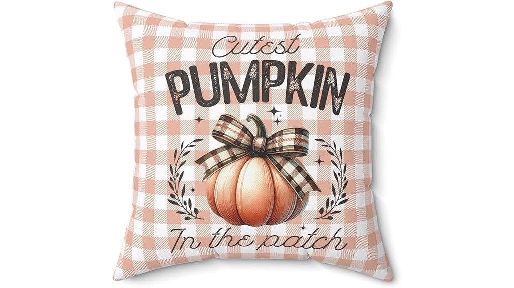 pumpkin patch square pillow