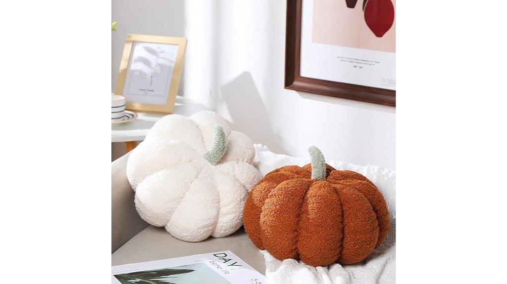 pumpkin plush fall decor