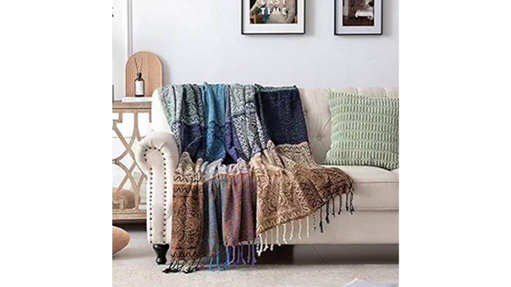 purple tribal pattern blanket