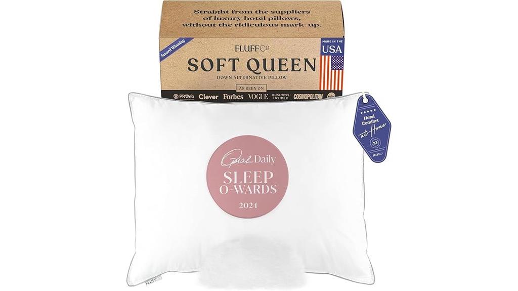 queen size fluff pillow