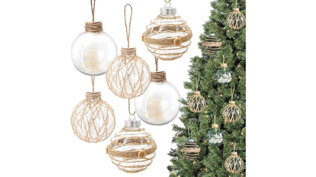 rustic christmas ball ornaments