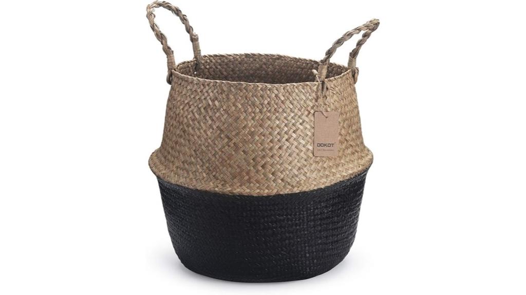 seagrass handle basket