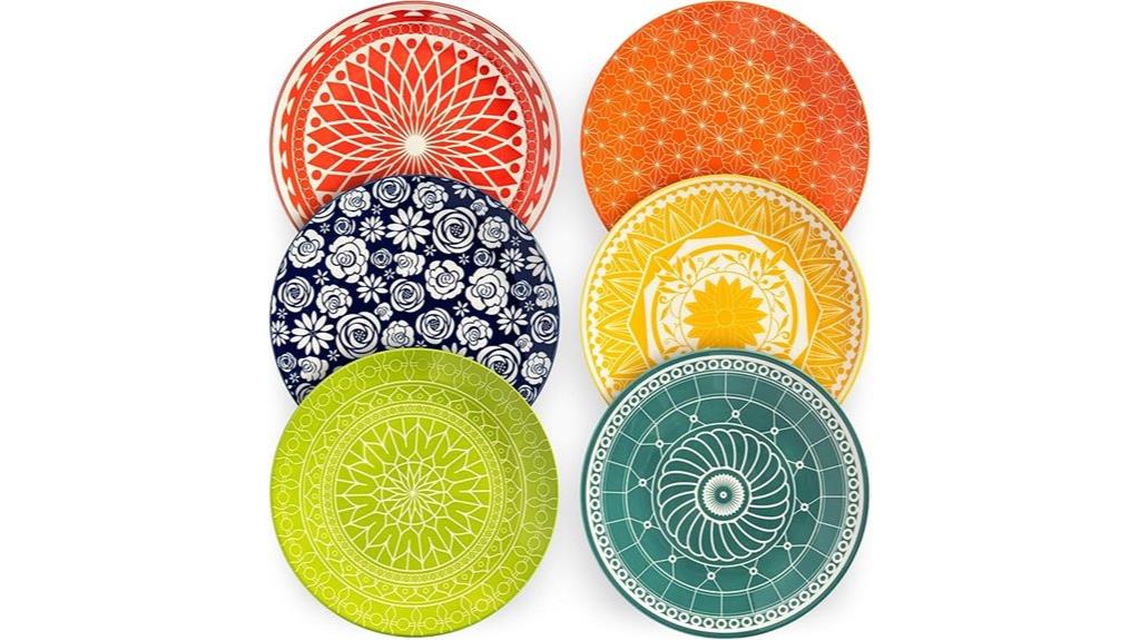 set of six dinner plates