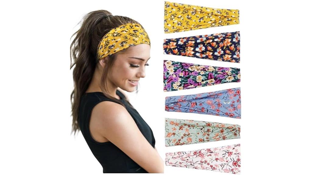 six boho headbands pack