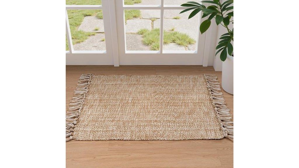 small cotton bathroom rug