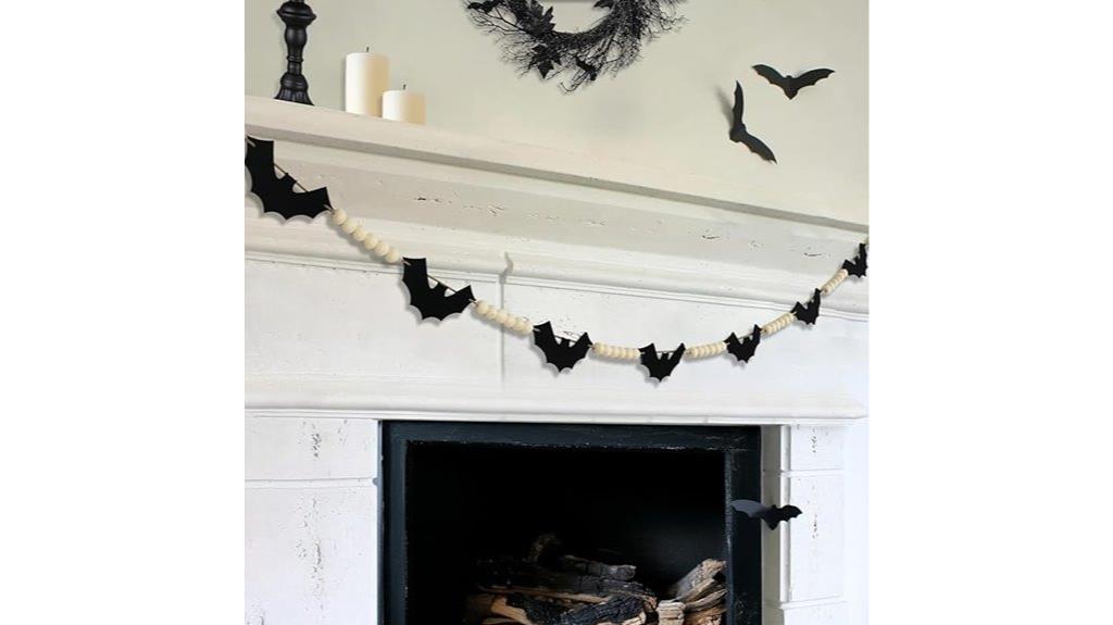 spooky bat beads banner