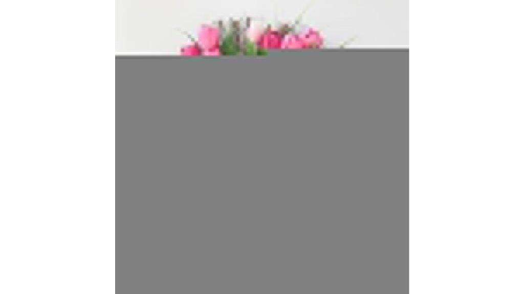 spring pink tulip wreath