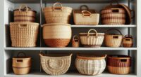stylish and functional woven baskets