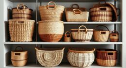 stylish and functional woven baskets
