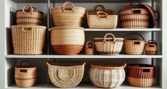 stylish and functional woven baskets