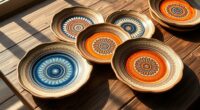 stylish boho ceramic plates