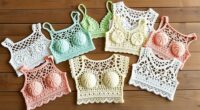 stylish crochet crop tops