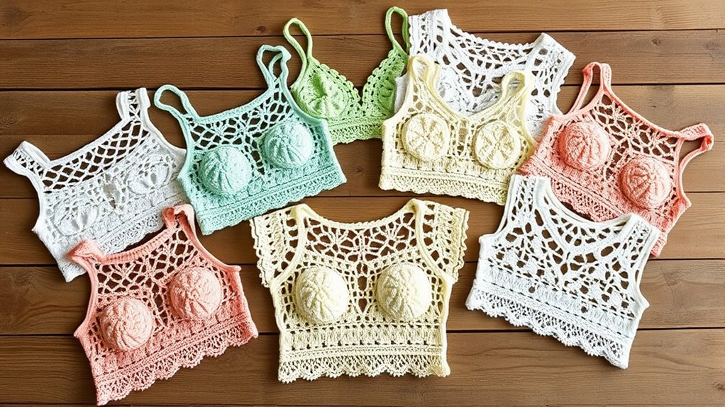 stylish crochet crop tops