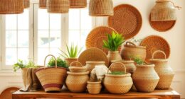 stylish functional seagrass baskets