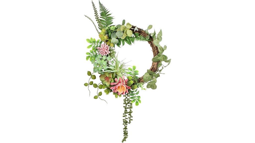 succulent wreath for door
