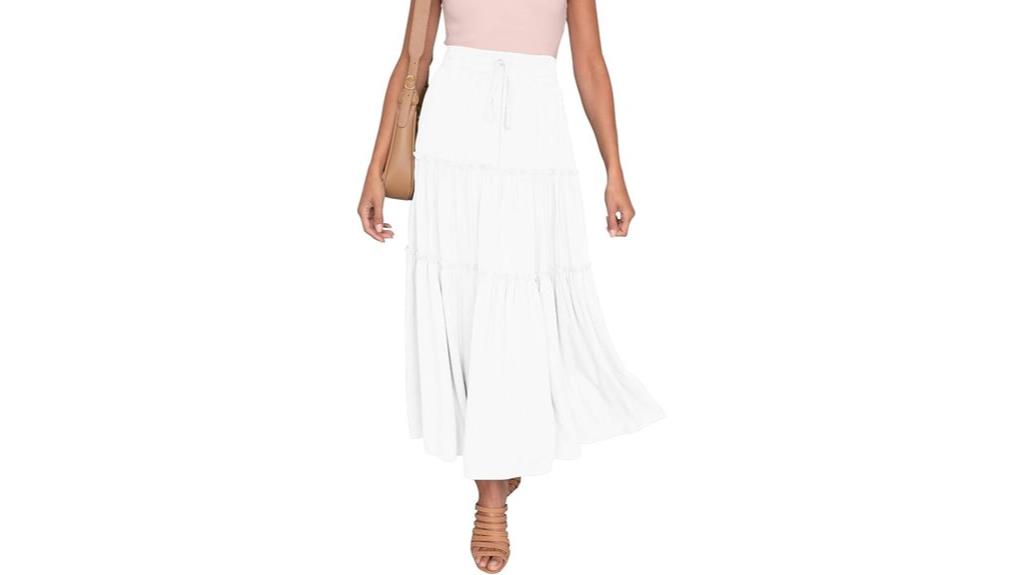 summer maxi skirt with pockets