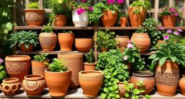 top boho terracotta planters