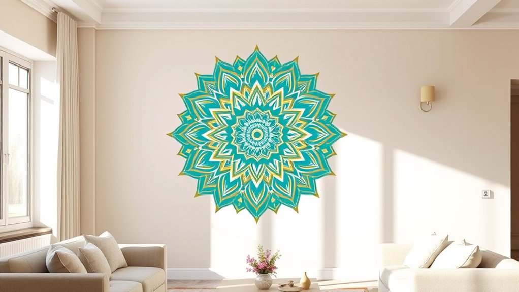 top mandala wall decals
