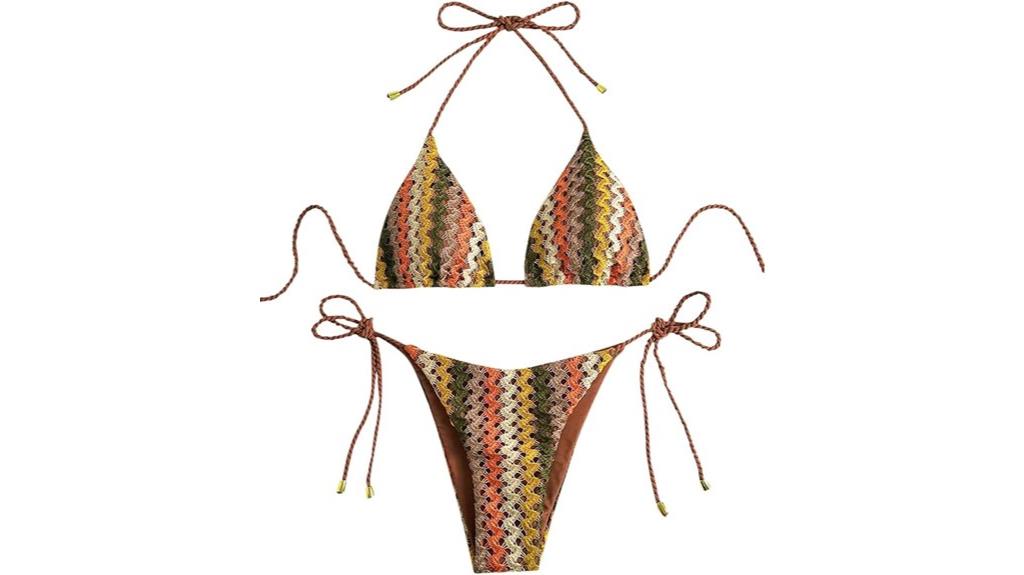two piece triangle bikini