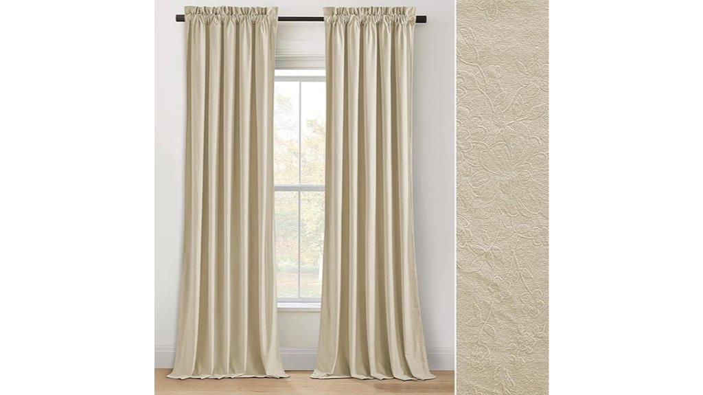 velvet 96 inch curtain set