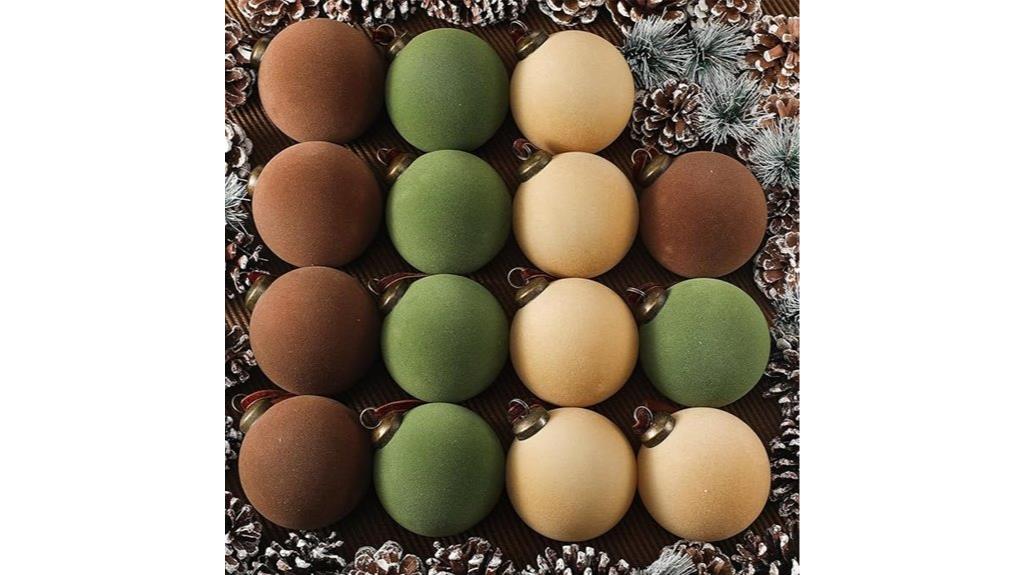 velvet christmas ball set