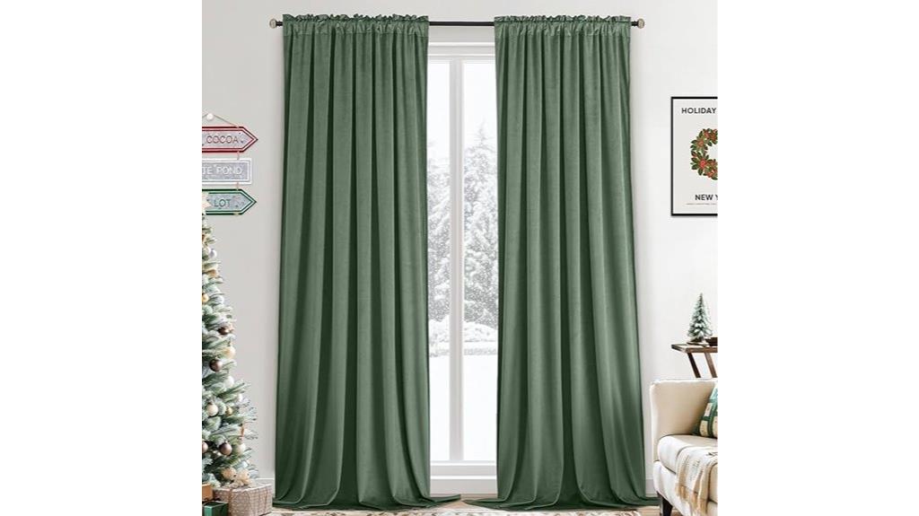 velvet curtains 84 inches
