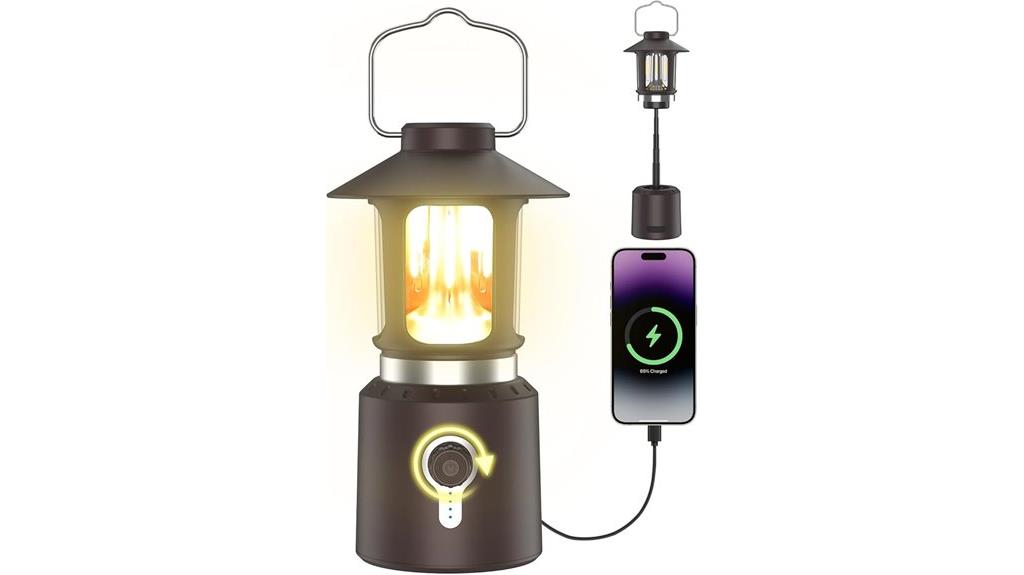 vintage led lantern with usb