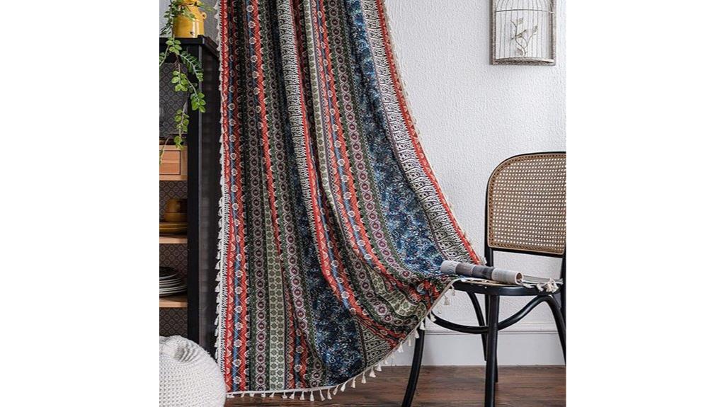 vogol boho curtain size