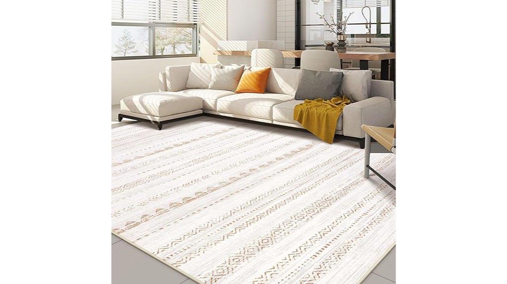 washable boho farmhouse rug